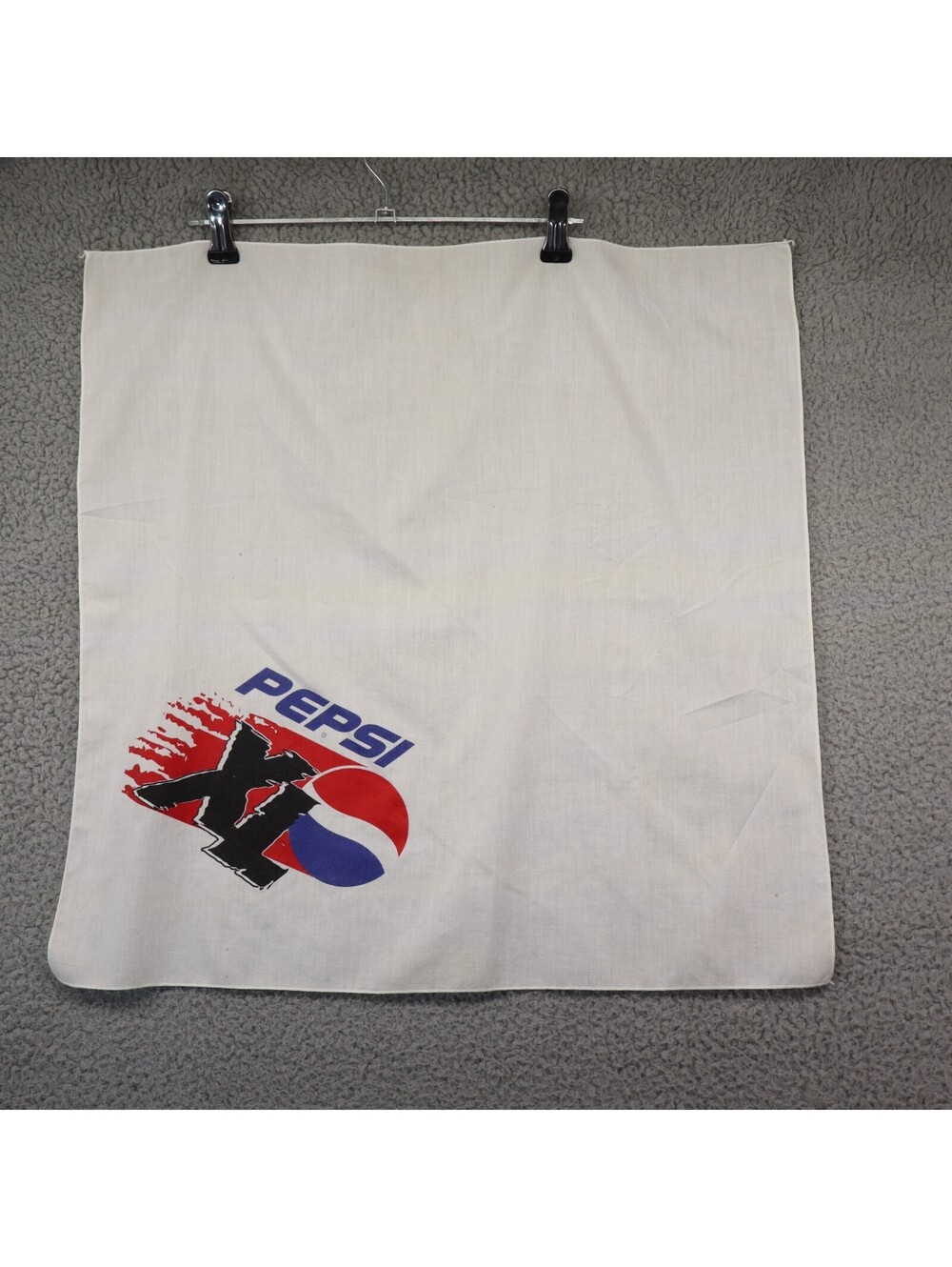 Vtg "Pepsi XL" Advertising Bandana Handkerchief 1980s Promo